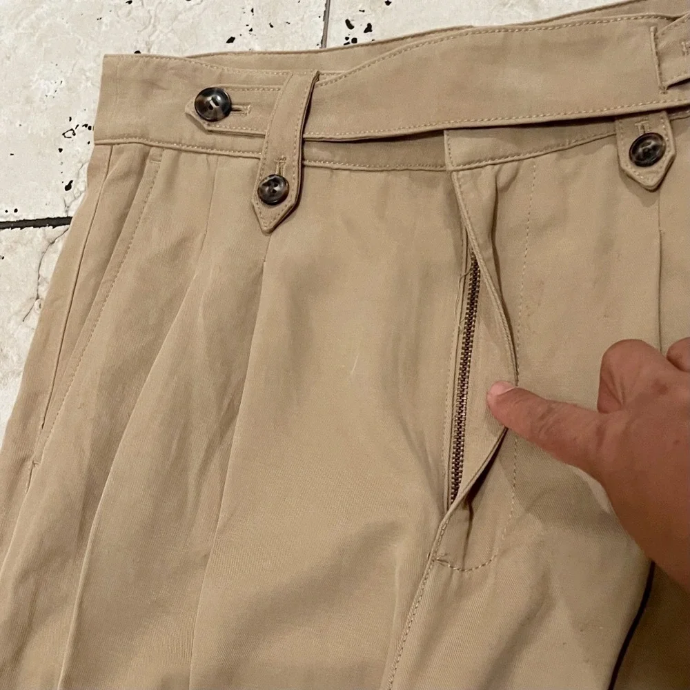 Madewell Women's Harlow Wide-Leg Pants in Khaki Size 6 - Picture 9 of 10